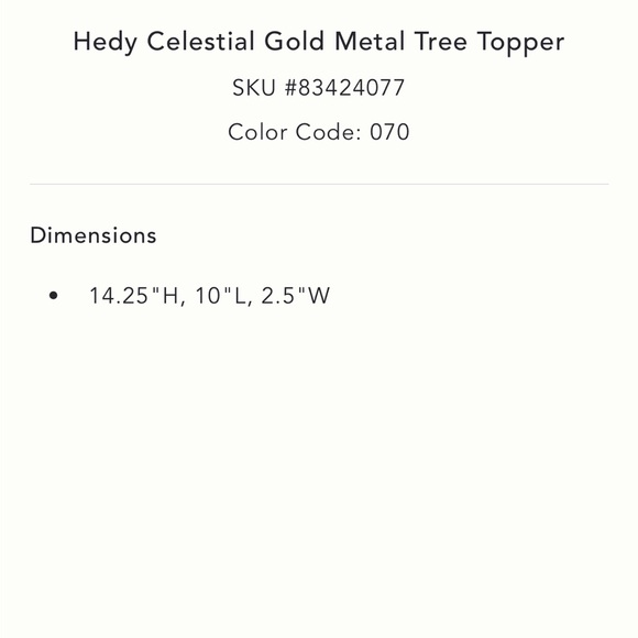 Hedy Celestial Tree Topper - Picture 4 of 11